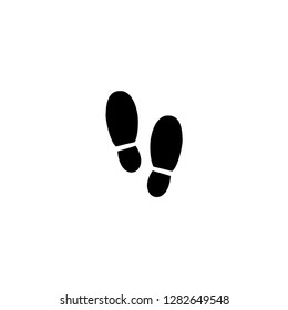 footsteps black icon