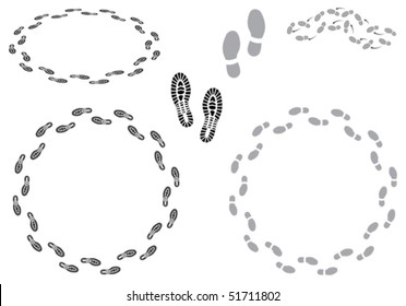 Footsteps and going round in circles