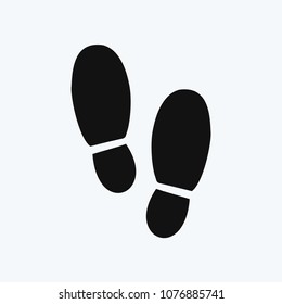 Footsteps icon vector