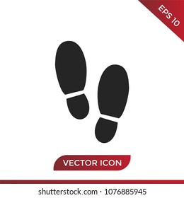 Footsteps icon vector