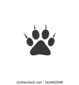 Footsteps Icon vector sign isolated for graphic and web design. footprint symbol template color editable on white background.