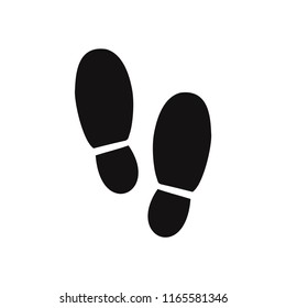 Footsteps vector icon