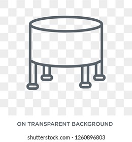 footstool icon. footstool design concept from Furniture and household collection. Simple element vector illustration on transparent background.