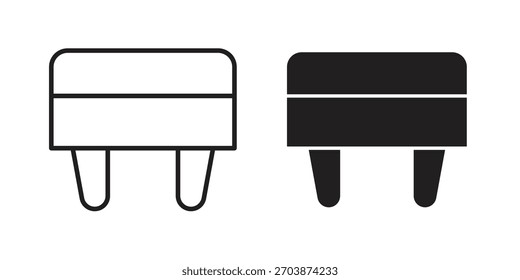 Icono del taburete para el Diseño web, App móviles