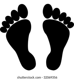 Foot.Vector Image