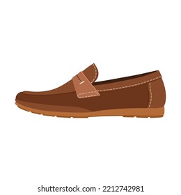 Footwear flat picture for web design. Cartoon stylish seasonal summer and autumn boots isolated vector