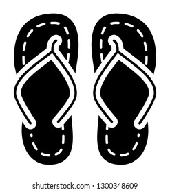 Footwear flip flops icon