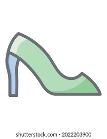 Footwear fully editable vector icon

