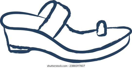 Footwear hand drawn vector illustration