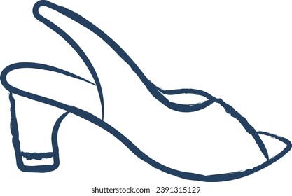 Footwear hand drawn vector illustration