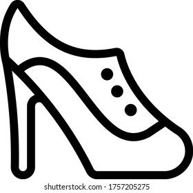 footwear heels ankle icon for web and apps