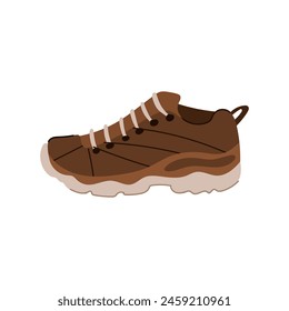 footwear hiking boots male cartoon. trail trekking, durable waterproof, lightweight comfortable footwear hiking boots male sign. isolated symbol vector illustration