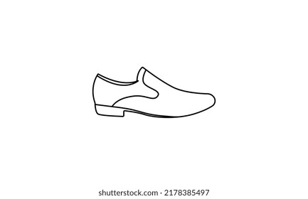 Footwear Icon . Bold outline design with editable stroke width. Vector Illustration.