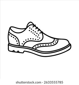 footwear icon modern art illustration design black and white silhouette with bold outline 