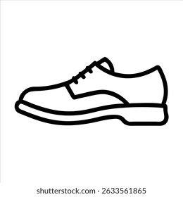 footwear icon modern art illustration design black and white silhouette with bold outline 