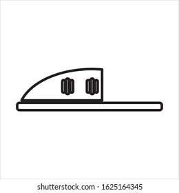 Footwear icon set, vector collection of shoes pictograms