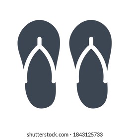 Schuhsymbol. Einfaches Vektordesign