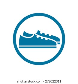 Footwear icon, vector shoes pictogram.