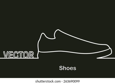 footwear icons and space for text. Flat design.Banners