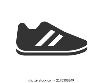 Footwear Isolated Vector Pictogram. Training Shoes Icon.