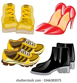 Footwear male and feminine