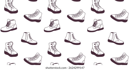 Schuhmuster-Design, Vektorgrafik
