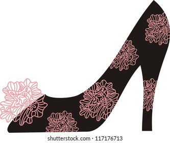 Footwear pattern vector illustration