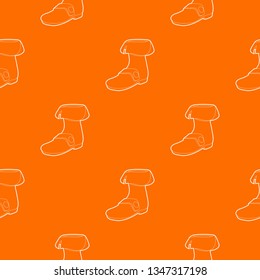 Footwear pattern vector orange for any web design best