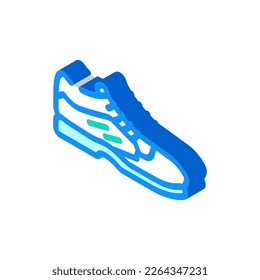 footwear shoes badminton isometric icon vector. footwear shoes badminton sign. isolated symbol illustration