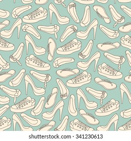 Footwear shoes seamless background texture