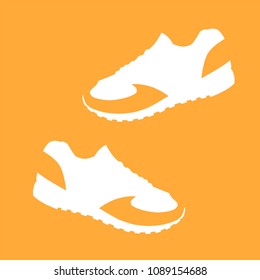 footwear silhouette. vector