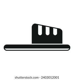Footwear slippers icon simple vector. Indoor cozy shoe. Paw apparel