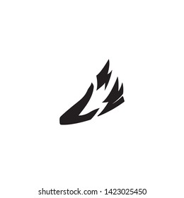 Footwear store logo set, shoe style premium quality