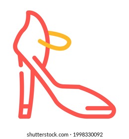 footwear stylist color icon vector. footwear stylist sign. isolated symbol illustration