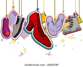 Footwear - Vector