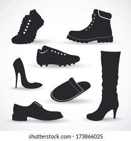 Footwear - vector illustration