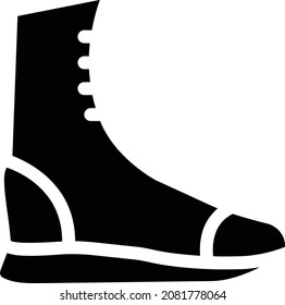 footwear vector illustration isolated on a transparent background . glyph vector icons for concept or web graphics.