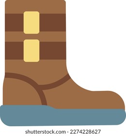 footwear Vector illustration on a transparent background. Premium quality symbols. Line Color icons for concept and graphic design.