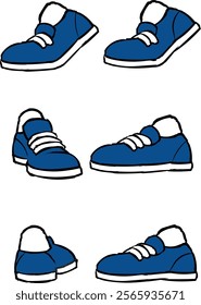 footwear vector shoes and slippers