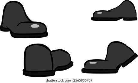 footwear vector shoes and slippers