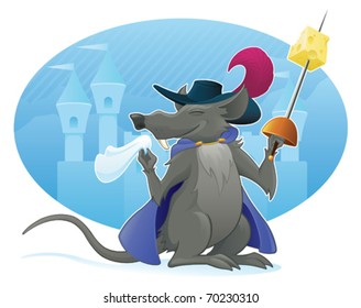 Foppish Rat Musketeer - vector