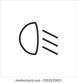 foq light vector icon line new