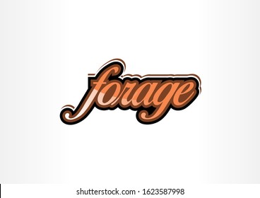 forage vector slogans for t shirts and other uses