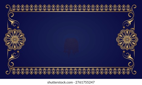 Foral ornament frame and mandala