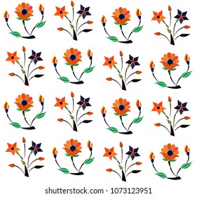 Foral Pattern Inlay Vector