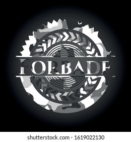 Forbade on grey camo texture