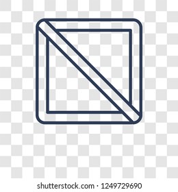 Forbbiden icon. Trendy Forbbiden logo concept on transparent background from User Interface and Web Navigation collection