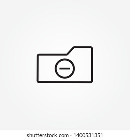 Forbid folder access icon.  delete folder icon