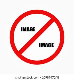 Forbid  icon design, template forbid icon