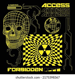 forbidden access edgy streetwear fashion design